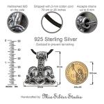 Large Thor's Hammer Mjolnir Necklace in Silver