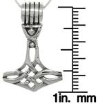 Thor's Hammer Viking Celtic Pendant Necklace 18
