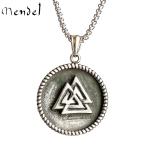 Viking Talisman Valknut Pendant Necklace for Men