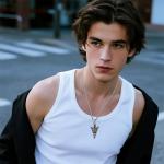 Men's Viking Valknut Arrow Pendant Necklace