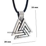 Norse Viking Valknut Pendant Necklace for Men