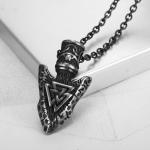 Viking Valknut Pendant Necklace in Stainless Steel