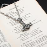 Viking Thor's Hammer Valknut Pendant Necklace