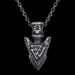 Viking Valknut Pendant Necklace in Stainless Steel