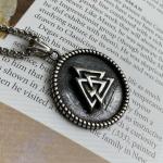 Viking Talisman Valknut Pendant Necklace for Men
