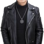 Men's Viking Valknut Compass Pendant Necklace