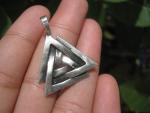 Viking Norse Valknut Triquetra Pendant Necklace