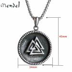 Viking Talisman Valknut Pendant Necklace for Men