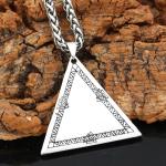 Yggdrasil Valknut Pendant Necklace in Stainless Steel