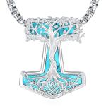Sterling Silver Mjolnir Thor's Hammer Necklace
