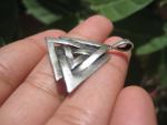 Viking Norse Valknut Triquetra Pendant Necklace