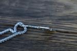 Viking Stainless Steel Valknut Axe Necklace 24
