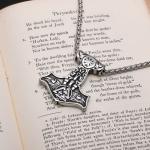 Viking Thor's Hammer Pendant with Valknut & Raven