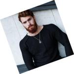 Viking Valknut Compass Necklace in Sterling Silver