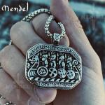 Viking Ship Valknut Pendant Necklace for Men
