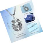 Viking Valknut Compass Necklace in Sterling Silver