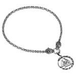 Men's Viking Mjolnir Necklace with Wolf Pendant