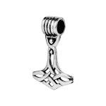 Celtic Knot Thor's Hammer Mjolnir Silver Pendant