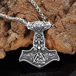 Viking Thor Mjolnir Pendant Necklace with Gift Bag