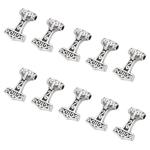 Viking Thor's Hammer Knot Charms - 10pcs