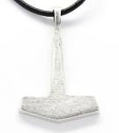 Pewter Thor's Hammer Pendant with Leather Necklace