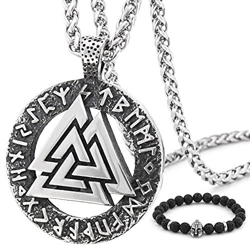 Odin Valknut Rune Pendant Necklace for All
