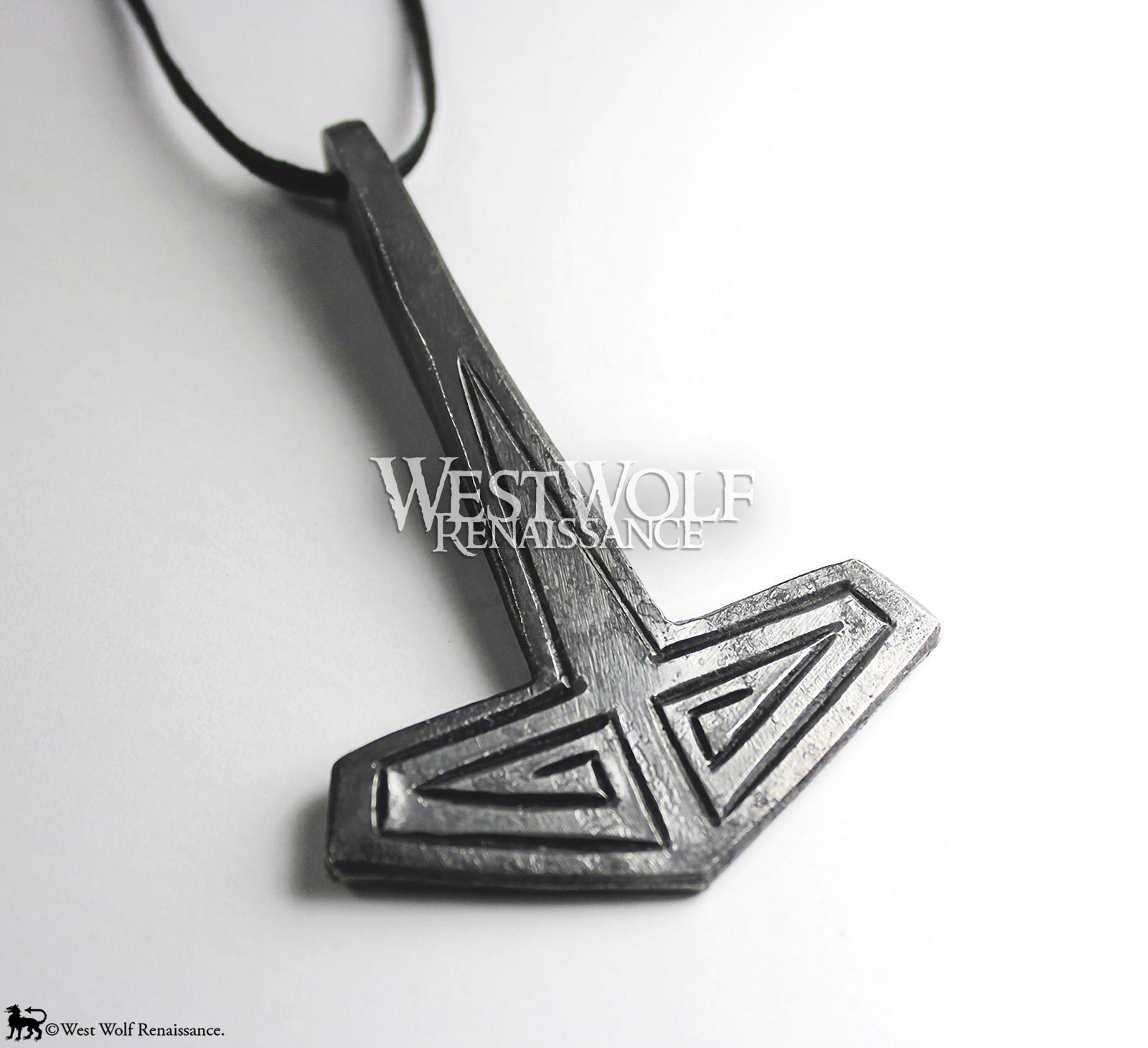 Viking Thor's Hammer Mjolnir Pendant Necklace