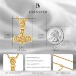 Viking Thor's Hammer Necklace in Sterling Silver