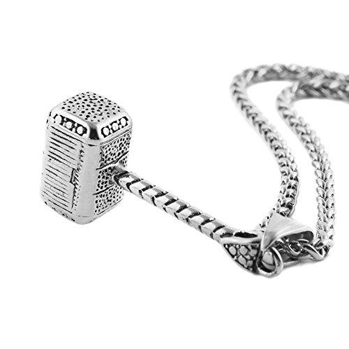 Thor Hammer Pendant Necklace for Men and Women