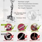 Valknut Thor's Hammer Necklace with Nordic Runes