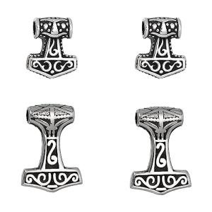 Thor's Hammer Pendant Set - Viking Jewelry Charms