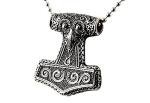 Viking Mjolnir Hammer Pendant Necklace for Men