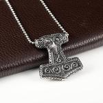Viking Mjolnir Hammer Pendant Necklace for Men