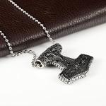 Viking Mjolnir Hammer Pendant Necklace for Men