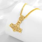 Viking Thor's Hammer Necklace in Sterling Silver