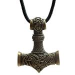 Thor Hammer Necklace – Viking Amulet in Antique Bronze
