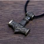 Thor Hammer Necklace – Viking Amulet in Antique Bronze