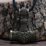 Thor Hammer Necklace – Viking Amulet in Antique Bronze