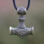 Thor Hammer Necklace – Viking Amulet in Antique Bronze