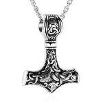 Viking Mjolnir Urn Necklace for Ashes