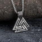Norse Viking Valknut Amulet Pendant Necklace for Men