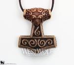 Bronze Viking Mjolnir Pendant - Thor's Hammer