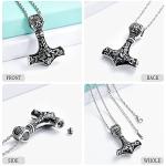 Viking Mjolnir Urn Necklace for Ashes