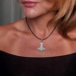 Sterling Silver Thor's Hammer Necklace - Mjolnir Pendant