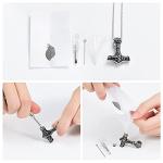 Viking Mjolnir Urn Necklace for Ashes