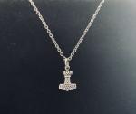 Viking Thor's Hammer Mjolnir Pendant with Chain