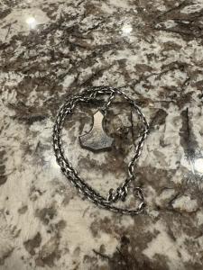 Silver Mjolnir Pendant with Silver Chain