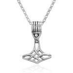 Sterling Silver Mjolnir Viking Pendant Necklace