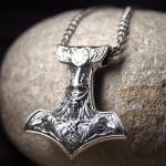Viking Thor’s Hammer Necklace in 925 Silver