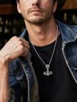 Men’s Viking Necklace with Valknut and Thor Hammer